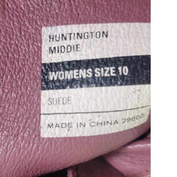 SeaVees Huntington Middie Shoes Mens Size 10 Suede Slip On Maroon Shoes Casual - Picture 11 of 11